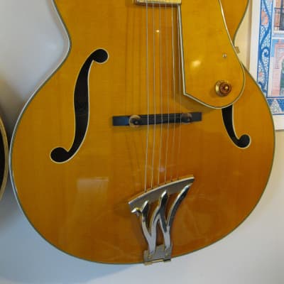 Washburn J-10 Orleans 1997 Spruce/Flamed Sycamore 17" Deep-Bodied  Archtop Jazz Electric Guitar Rare image 1