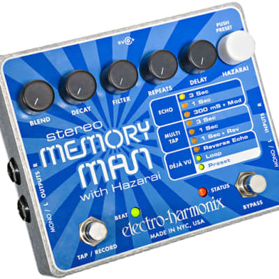 Electro-Harmonix Memory Man Stereo with Hazarai | Reverb