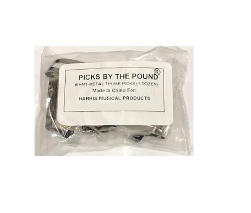 Picks by the Pound HMT Metal Thumb Picks 12 pack Reverb