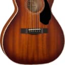 Fender PS-220E Parlor All-Solid Mahogany Acoustic-Electric Aged Cognac Burst w/Hard Case