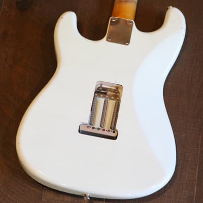 TMG Dover Strat Relic Faded Sonic Blue Owned by Sharkey