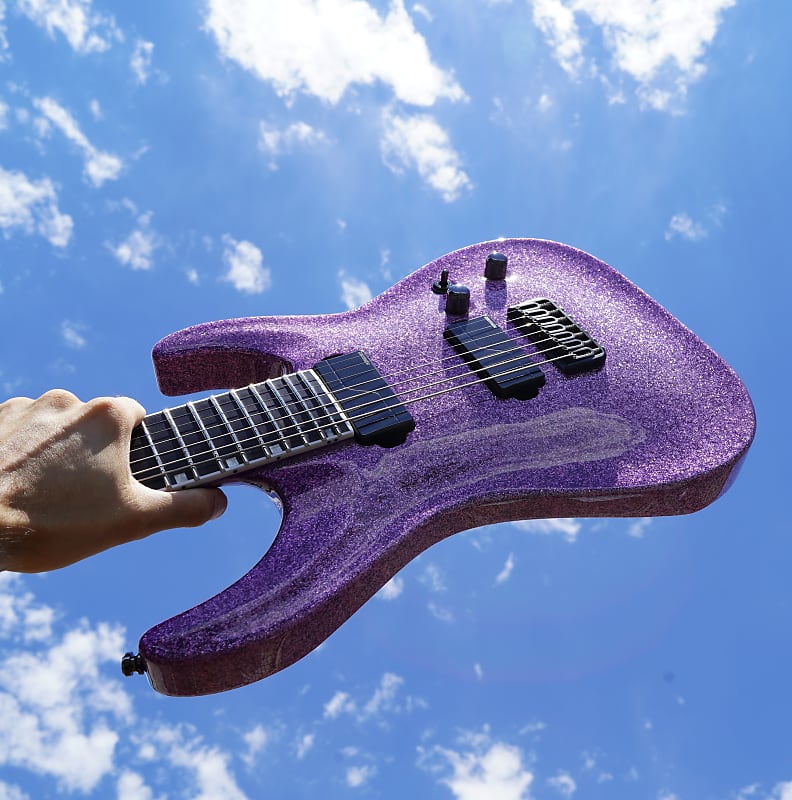 ESP E-II HORIZON NT-7B Hipshot Purple 7-String Electric Guitar w/ Case image 1