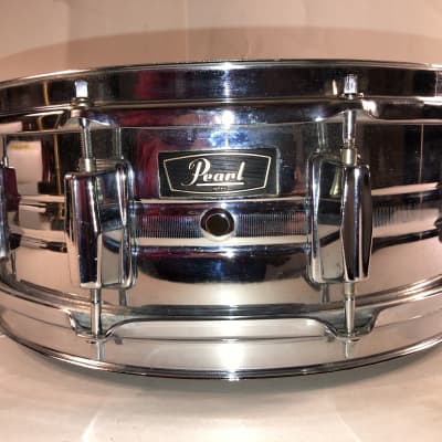 Vintage Pearl 10 lug Chrome Snare Drum image 1