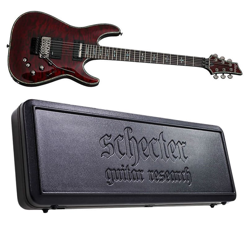 Schecter Hellraiser C-1 FR S Sustainiac Black Cherry Electric Guitar + HARDSHELL CASE! image 1
