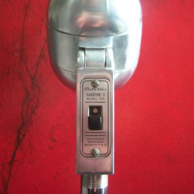 Vintage 1940's Electro-Voice 726 dynamic cardioid microphone Chrome w cable image 5