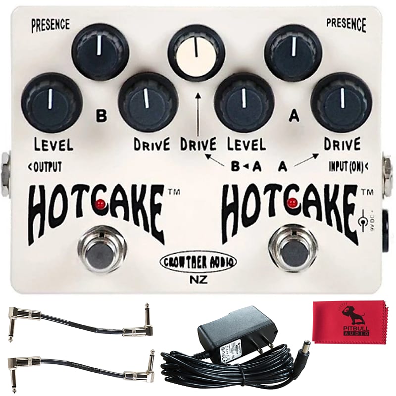 Crowther Audio Double Hotcake Overdrive Pedal w/ Power Supply