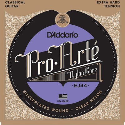 D'Addario Guitar Strings  EJ44  Pro-Arte Nylon  Extra Hard Tension Classical for sale