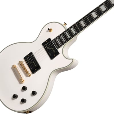 Epiphone Matt Heafy Les Paul Custom Origins Electric Guitar (with Case), Bone White image 4