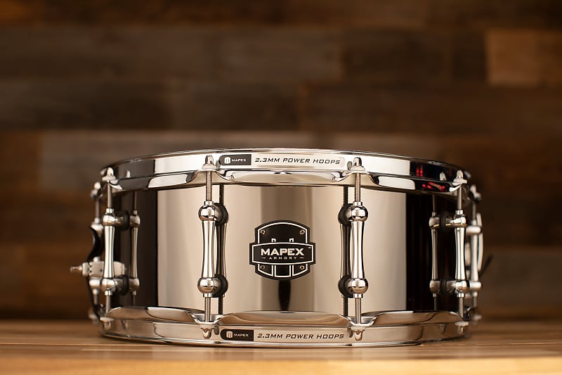 MAPEX ARMORY 14 X 5.5 TOMAHAWK NICKEL OVER STEEL SNARE DRUM image 1