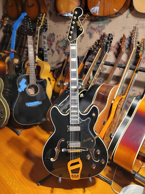 Hagstrom ’67 Viking II Hollowbody Body - Black Finish image 1