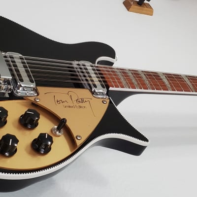 1995 Rickenbacker 660/12TP Tom Petty Signature Jetglo Black 12-String 660-12 Electric Guitar image 4