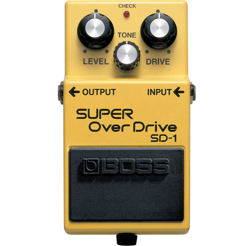 Boss SD-1 Super Overdrive Early MIT Taiwan JRC4558DD Chip