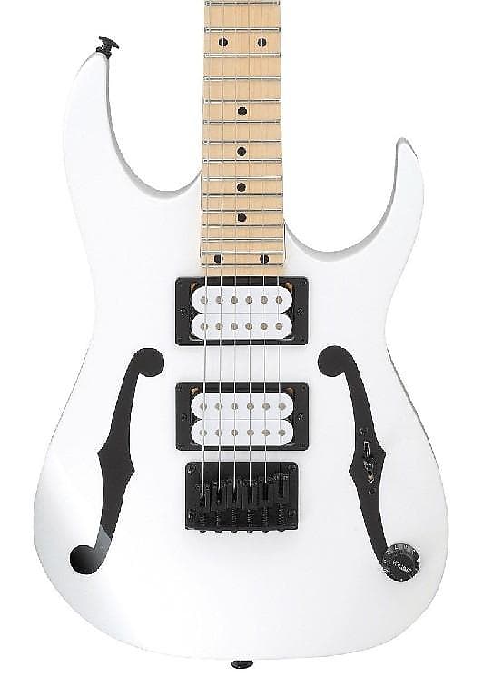 Ibanez PGMM31WH Paul Gilbert Signature 6 String Electric Guitar (22.2 Inch scale) - White image 1
