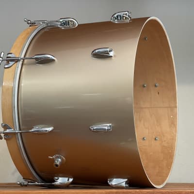 1950's Gretsch 20" Round Badge Bass Drum 14x20 - Copper Mist Lacquer Refinish image 12
