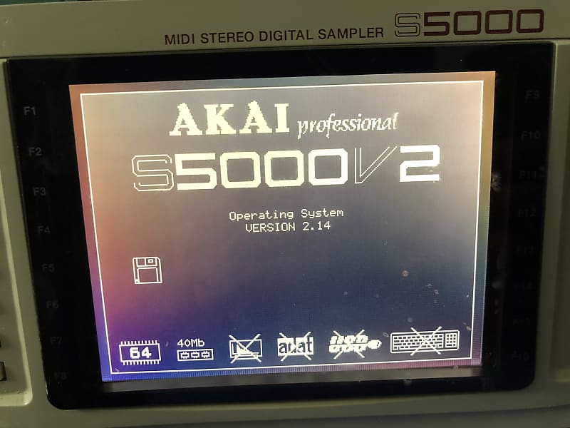 Akai S5000/S6000 upgrade to v2 floppy disk (latest update