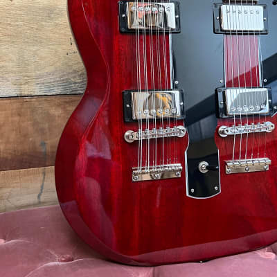 Gibson Custom EDS-1275 Doubleneck Electric Guitar - Cherry Red image 7