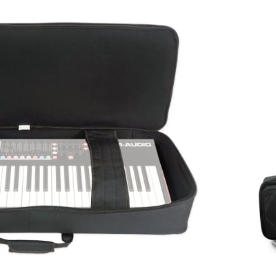 Rockville BEST BAG 49 Padded Rigid Keyboard Gig Bag Case for M-Audio Code 49