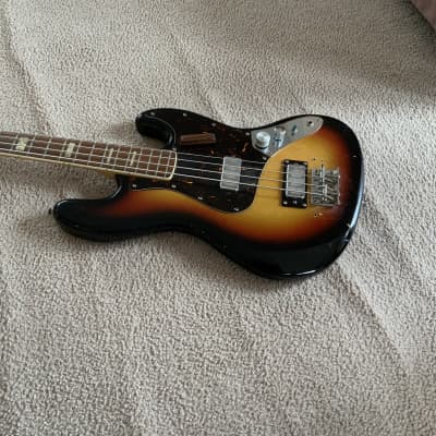 OPEN TO OFFERS MIJ Japan Vintage F-Style Fender Jazz Bass Copy (J Bass) 1970s “Roadworn Relic” Sunburst (Royal Blood Style) image 2