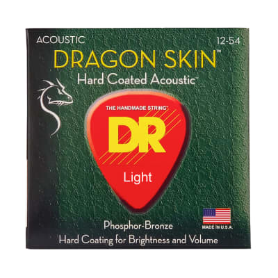 DR Strings Dragon Skin Clear Coated Acoustic Guitar Strings: Light 12-54 image 2