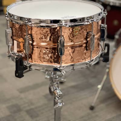 LUDWIG 14X6.5 HAMMERED COPPERPHONIC SNARE DRUM image 4