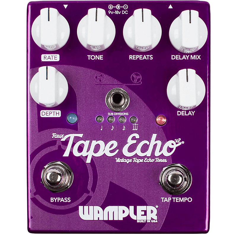 Wampler Pedals Faux Tape Echo Delay Guitar Effects Pedal image 1