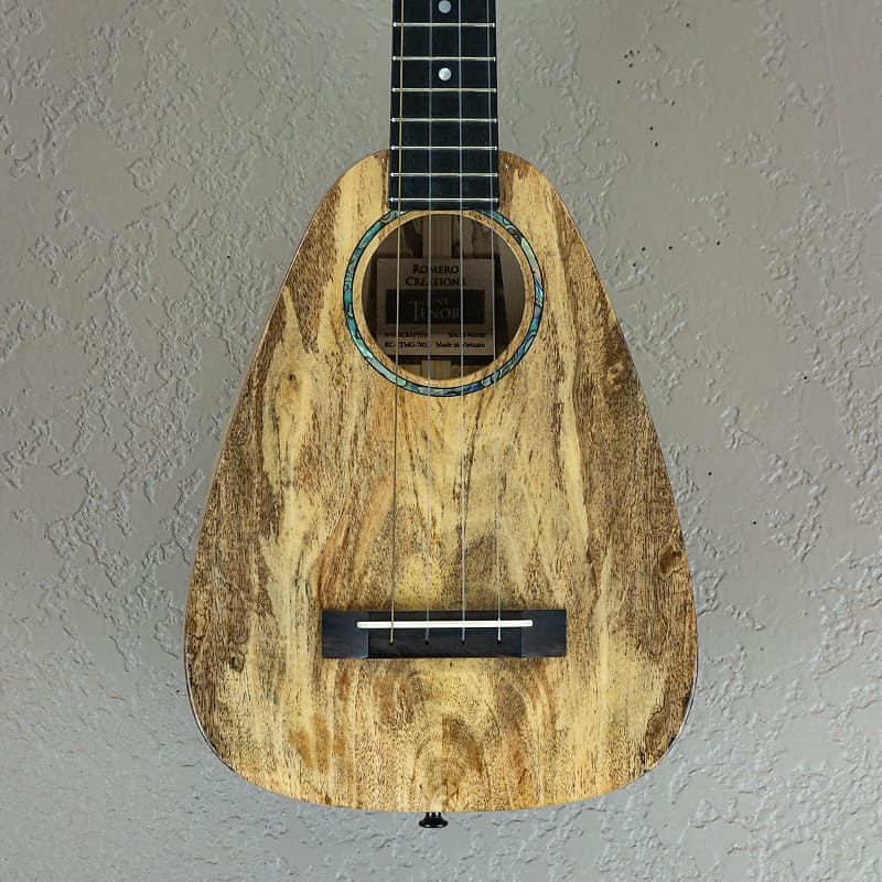 Romero Creations Solid Spalted Mango Tiny Tenor Ukulele