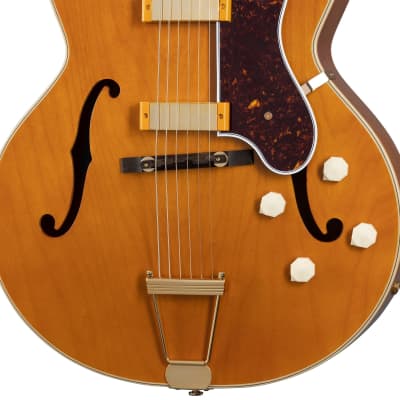 Epiphone 150th Anniversary Zephyr DeLuxe Regent Hollow Body Guitar - Aged Antique Natural image 5