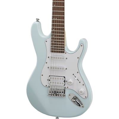 Mitchell TD100 Short-Scale Electric Guitar Powder Blue 3-Ply White Pickguard image 6