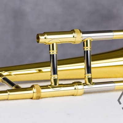 Carol Brass CTB-2207-YSS small bore trombone, clear lacquer image 2