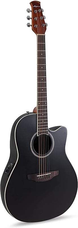Ovation Applause Mid-depth Acoustic-Electric Guitar - Satin Black