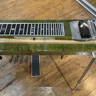 ZB Pedal steel - Natural Maple/ green. 10 string. image 2