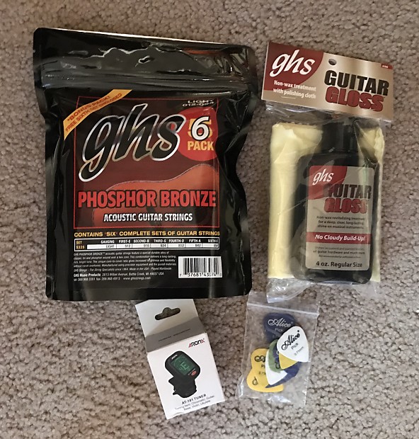 GHS Acoustic Guitar Package Phosphor Bronze Acoustic Strings Reverb