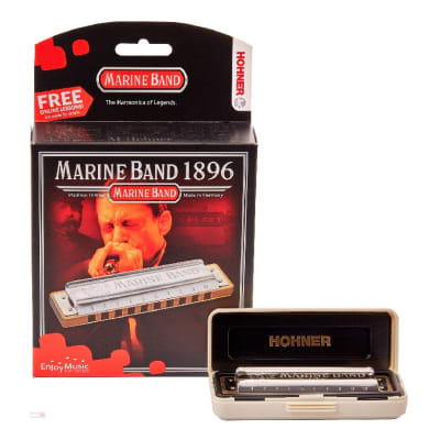 Hohner 1896BX-D Marine Band 1896 Classic Harmonica - Key of D