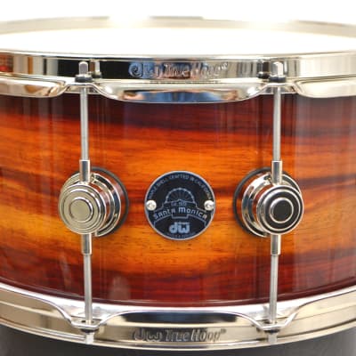 DW 22/13/16/6.5" Santa Monica Series  Drum Set - Rare Padouk #1 Of 1 image 13