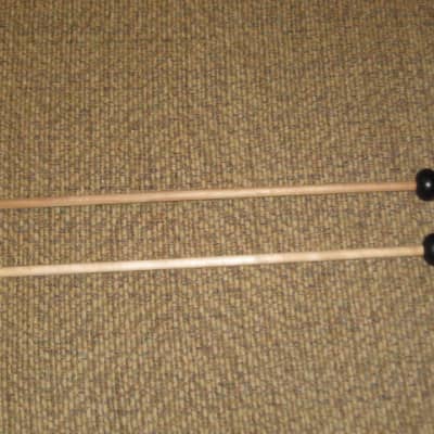 ONE pair new old stock (with packaging) Encore Mallets by Dan Lidster 103B, Oval Hard Rubber Black HEAD (unwound) / Birch Dowel HANDLES, from around 2019, made in USA image 10