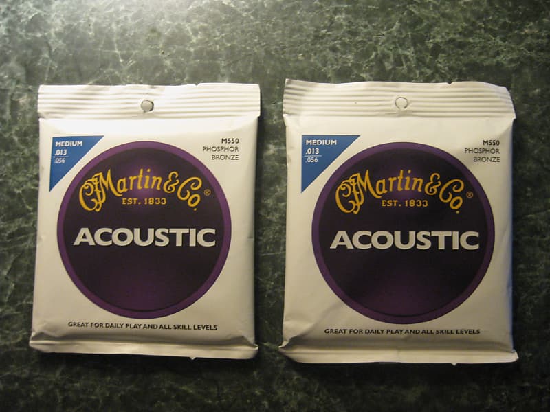 Martin M550 acoustic strings Reverb