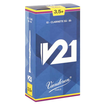 Vandoren V21 3.5+ Strength Clarinet Reeds, 10 Count image 2