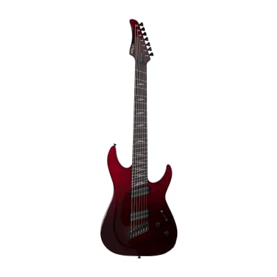 Schecter Reaper-7 Elite Multiscale 7-String Electric Guitar with Quilted Mahogany Body (Right-Handed, Blood Burst) for sale