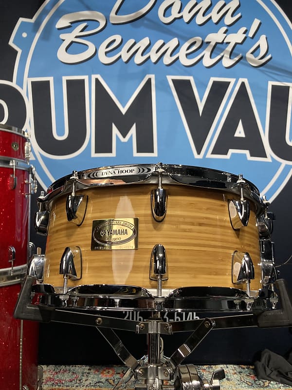 Yamaha - 14x6.5" CMSD1465 Bamboo Snare Drum 2008, Natural Satin image 1