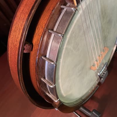 Weymann Mahogany Resonator Guitar Banjo w/ Pop-Off Resonator 1930 image 3