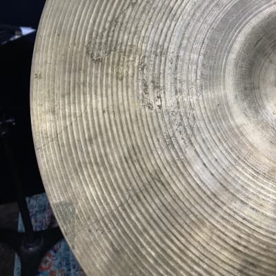 Zildjian - 18" A Series Thin Ride, 4 Sizzle Holes, No Rivets 1360g 1970's image 9