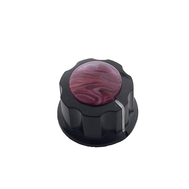 Resin Marble (Maroon) Custom Guitar Knobs Vintage Phenolic Reverb
