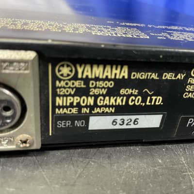 Yamaha Digital Delay Model D1500 image 3