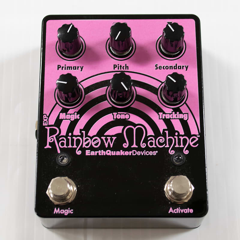 EarthQuaker Devices Limited Edition Pink on Black Rainbow Machine  Polyphonic Pitch-Shifter Pedal | Reverb