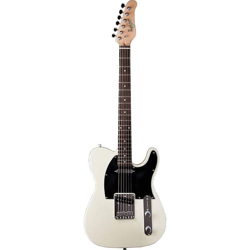 Oscar Schmidt OS-LT-IV Solid Body Single Cut Electric Guitar, Ivory image 1