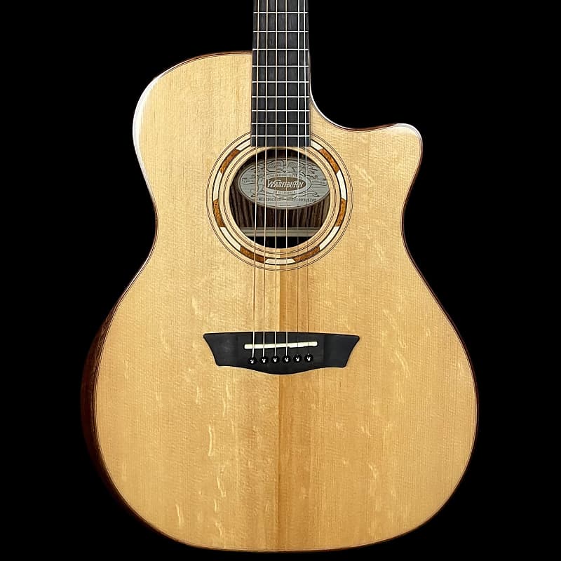 Washburn WCG20SCE Comfort Series Electro Acoustic Guitar in Natural image 1