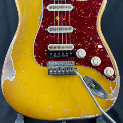 Custom/Hybrid Stratocaster, Relic, Aged Buttercream image 2