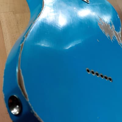 S71 "Custom Nitro Vintage T" rare TAOS TURQUOISE ’62 RELIC, Handwound 60's Pickups. Made in USA image 11