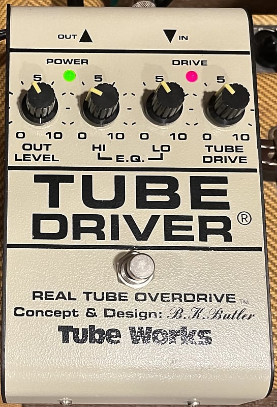 ギター TUBE WORKS / TUBE DRIVER - B.K. Butler The B.K. Butler Tube Driver: Tube Powered Guitar Overdrive Pedal
