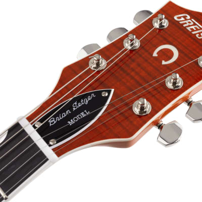 Gretsch G6120TFM-BSNV Brian Setzer Signature Nashville® Electric Guitar - Orange Stain W/ Case MINT image 7